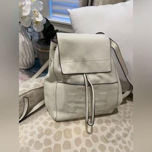Tory Burch white back pack! Perfect for your hands free adventures!